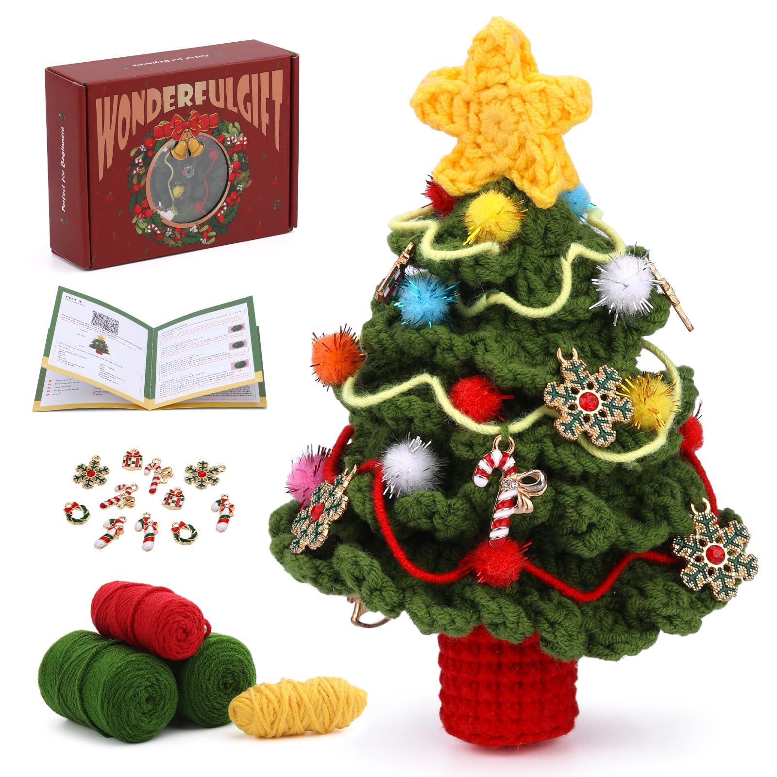 Christmas Tree Crochet Kit for Beginners Simple